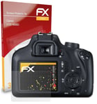 atFoliX 3x Screen Protection Film for Canon EOS 4000D matt&shockproof