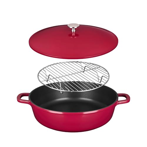 thumbnail image 2 of Buy Le Creuset | Signature 26cm Cast Iron Round Casserole - Flint – Potters Cookshop 2 of 13