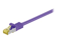 Goobay - Patch-Kabel - Rj-45 (Hane) Till Rj-45 (Hane) - 2 M - Sftp, Pimf - Cat 7 - Halogenfri, Formpressad, Hakfri - Lila