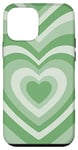 Coque pour iPhone 12 mini Cute Latte Lover Sage Green Coffee Heart Pastel Latte