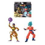 Figurine Db Figurine Dragon Stars 17 Cm - Battle Pack - Ss Blue Goku Vs Golden Frieza Bandai - La Figurine
