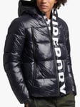 Superdry Mountain Hooded Alpine Jacket, Black