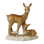 Jul Figurin Deers in the snow 13x12cm