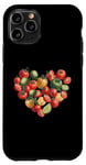 Coque pour iPhone 11 Pro Potager Jardinage Tomate Lover Heart Beat