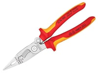  Knipex VDE Multifunctional Installation Pliers with Opening Spring 200mm KPX139