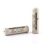 RadioMaster 2500mah 3.7V Li-Ion 18650 2 stk.