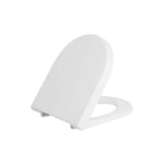 Abattant WC Duravit Starck 3 Softclose, blanc, avec charniere inox lxhxp: 380x30x383 mm