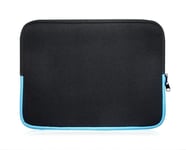 Sweet Tech BLACK/BLUE Neoprene Laptop Case Cover Sleeve suitable for HP Chromebook 11 G7 Education Edition 11.6 Inch