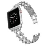 Apple Watch Series 5 40mm rhinestone stainless steel watch band - Silver