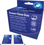 AF Screen-Clene Duo - Cleaning Wipes 20 + st