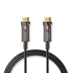 High Speed ​​HDMI ™ kabel med Ethernet | HDMI™ Kontakt | HDMI™ Kontakt | 8K@60Hz | 48 Gbps | 15.0 m | Rund | PVC | Svart | Presentbox