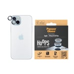 iPhone 15 / 15 Plus PanzerGlass Hoops - Kameraskydd - Platinum Strength - Genomskinlig / Blå
