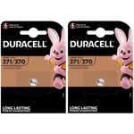 2 x Duracell 371 Silver Oxide Watch Battery 1.5V D371/370 V371/370 SR69 SR920SW