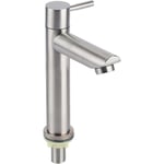 Ugreat - High Body G1/2 Brushed Stainless Steel Single Cold Water Faucet With One Sink Hole (type 2)