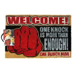 One Punch Man One Knock Is More Than Enough! Welcome Saitama Door Mat NS5780