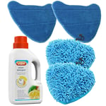 Cover Pads + Detergent for VAX Steam Mop S86-SF-B S86-SF-C S86-SF-P S86-SF-T x 4