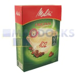 Original Melitta 102 Brown Coffee Filter Papers (Pack of 80)