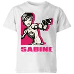 Star Wars Rebels Sabine Kids' T-Shirt - White - 7-8 Years - White