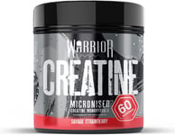 Warrior Creatine Monohydrate Powder 300g 100% Pure Micronized 60 Servs Flavoured