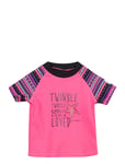 Edy Mini Shorts Set Aop Swimwear Uv Clothing Uv Suits Pink Color Kids