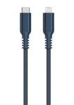 Tygklädd USB-C till Lightning laddkabel för iPhone 3m Clas Ohlson
