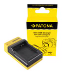 Patona Slim micro-USB Lader for Canon NB-13L PowerShot G5 X G5X G7 X G7 X Mark II G7X G9 X 15060151671 (Kan sendes i brev)