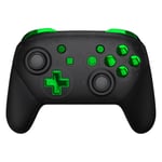 eXtremeRate Chrome Green Repair ABXY D-pad ZR ZL L R Keys for Nintendo Switch Pro Controller, Glossy DIY Replacement Full Set Buttons with Tools for Nintendo Switch Pro - Controller NOT Included