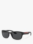 Prada Linea Rossa 05VS Men's Sunglasses, Black Demishiny
