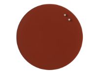 Magnetisk NAGA glastavle cirkel Ø35 cm dyb rød