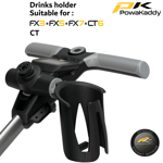 POWAKADDY DRINKS HOLDER FITS FX3, FX5, FX7 & CT6 GOLF TROLLEYS GOLF BEER HOLDER