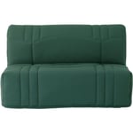 Banquette BZ DREAM - Tissu 100% Coton vert forêt - Couchage 140x190 cm - Confort moelleux
