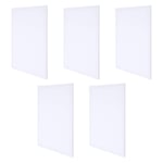 HEALLILY 5pcs Artist Painting Canvas Panels Square Primed White Blank Cotton Canvas Boards for Oil Acrylic Painting 30X20cm