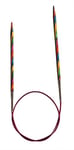 KnitPro 80 cm x 3.25 mm Symfonie Fixed Circular Needles, Multi-Color