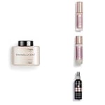 Makeup Revolution, Perfect Base Face Bundle, Conceal & Define C1 / F1 Concealer & Foundation, Translucent Loose Baking Powder and Glow Fixing Spray