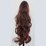 Ponytail Claw Clip Dark Auburn 33 Flick 22" Heat Resistant Synthetic Hairpiece