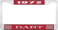OER LF120172C nummerplåtshållare 1972 dart - röd