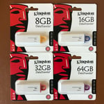 Kingston Datatraveler G4 Usb 8/16/32/64 Gb Usb 3.0 Flash Drive Memory Sticks