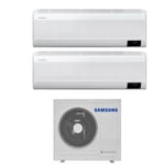 samsung dual split inverter air conditioner cebu series 7+18 btu with aj050txj2kg r-32 wi-fi integrated 7000+18000 - new