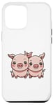 iPhone 15 Plus Pink Piglet House Pig Two Pink Piglets Case