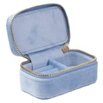 DARK Velvet Jewellery Box Micro Light Blue