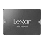 Lexar NS100 2.5” SATA III 6Gb/s Internal 2TB SSD, Solid State Drive, Up to 550MB/s Read, Internal SSD for Laptop, Desktop Computer/PC (LNS100-2TRB), black