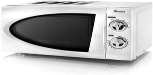 Manual Microwave White 20 Litre 800 Watt Kitchen Countertop  SWAN