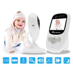 smzzz Child Monitor Video Wireless Security WIFI 2.4 Inch HD Screen Temperature Monitoring Two-way Audio Built-in Microphone Suitable for Babysitter Baby Clear