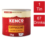 Kenco Cappuccino Creamy & Frothy Instant Coffee Tin 1 x 1kg - 67 Servings