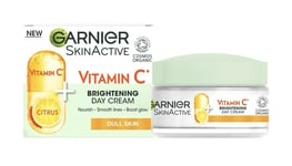 Garnier Vitamin C Brightening Day Cream 50ml, Face Moisturiser to Nourish - New
