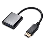 APM Convertisseur DisplayPort 1,2 Mâle/VGA Femelle pour écrans/PC portable 590473 - 15 cm noir