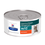 Hill's Prescription Diet Feline w/d Digestive/Weight Management Minced 24x156 g
