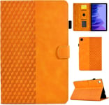 Mo-Bte Coque Pour Samsung Galaxy Tab A7 10.4 2022/2020 Housse De Protection En Cuir Pu Étui Case Tablette Étui Pour Samsung Galaxy Tab A7 (Sm-T500/T503/T505/T507), Orange