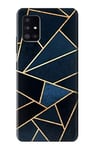 Navy Blue Graphic Art Case Cover For Samsung Galaxy A41