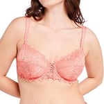 Sans Complexe - Arum - Soutien-Gorge Emboitant en Dentelle avec Armatures - Classique - Femme - Rose Blush - 95C